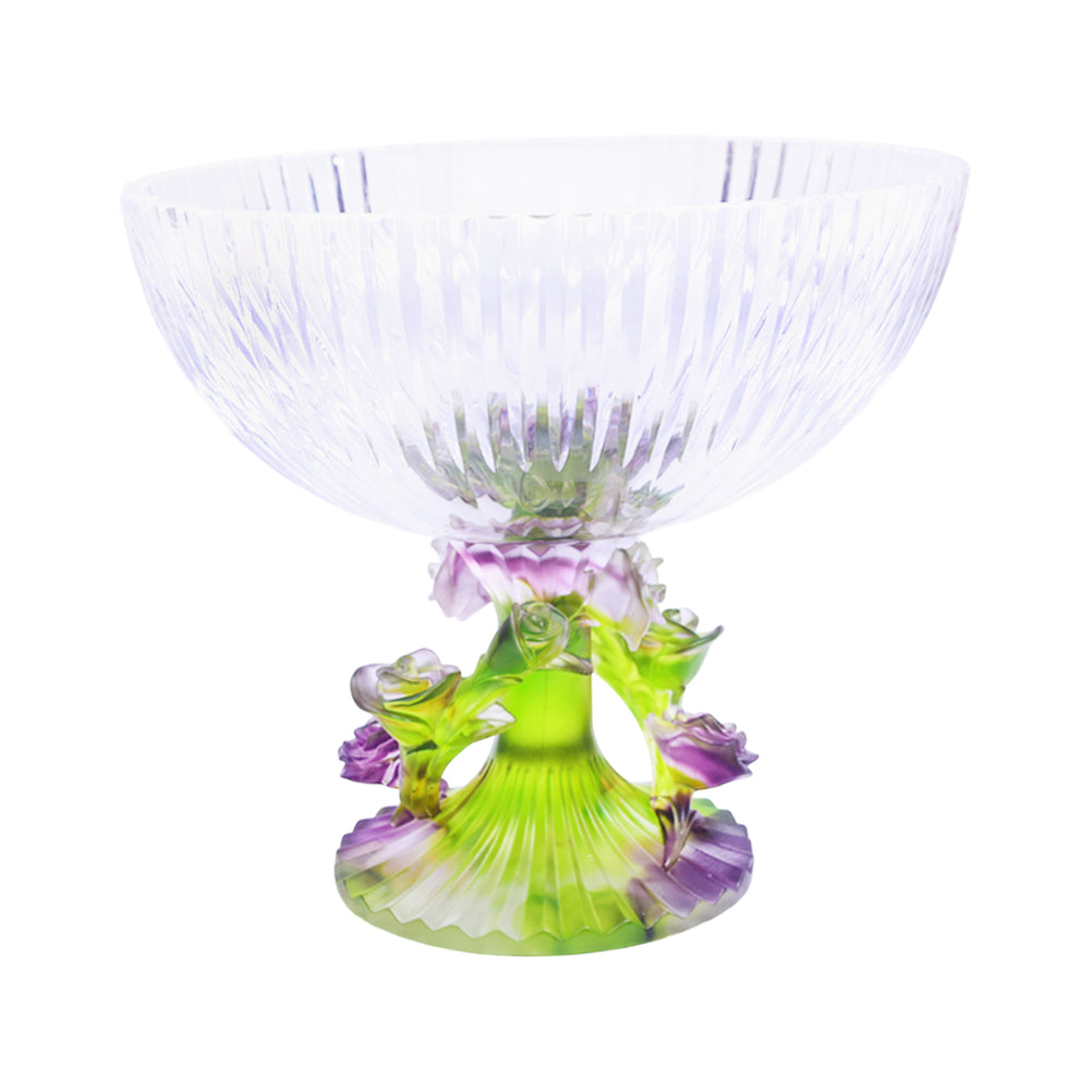 BOWL FRUIT CRYSTAL MULTICOLOR BASE FB-1033