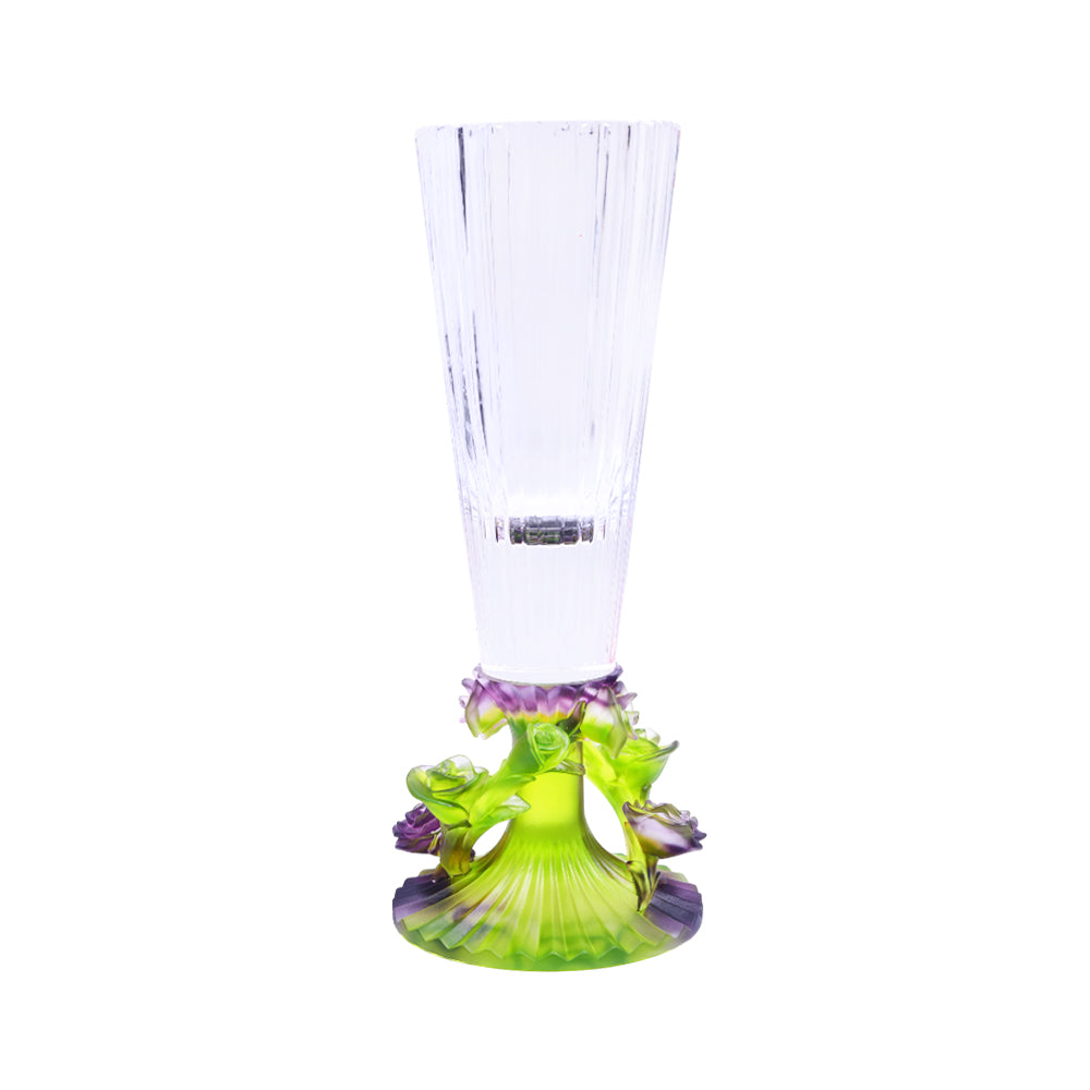 VASE CRYSTAL MULTICOLOR BASE FA-1033