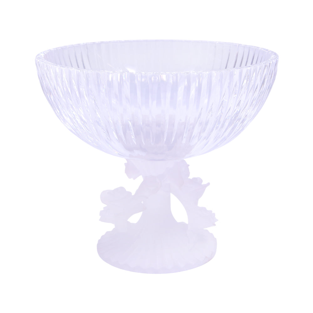 BOWL FRUIT CRYSTAL FROSTED BASE FB-1033CL