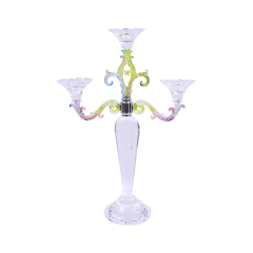 CANDLE STAND CRYSTAL FE-508-CL-3