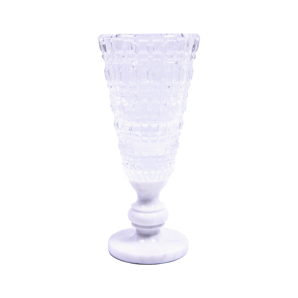 VASE CRYSTAL MARBEL BASE FA-1012LW
