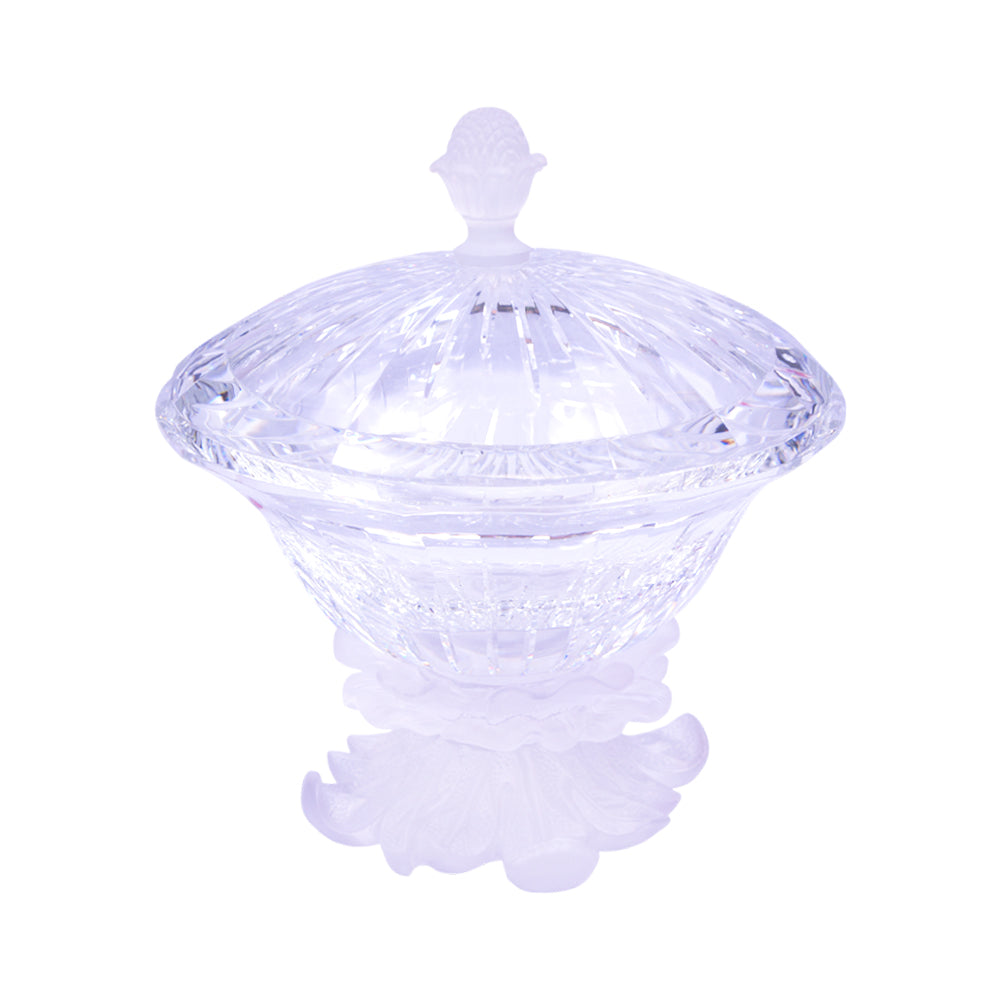 BOWL CANDY CRYSTAL FROSTED BASE FH-507S-CL
