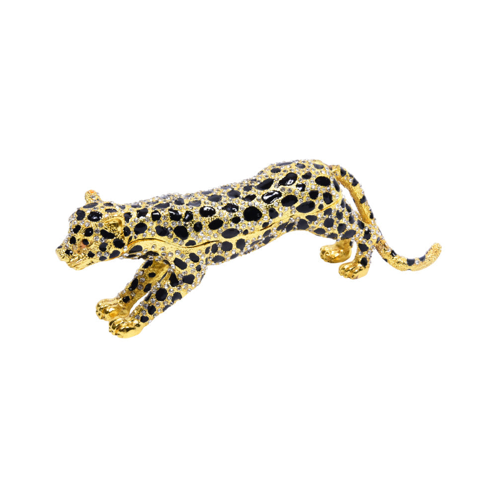 JEWELLERY BOX BEADS LEOPARD 3639-1