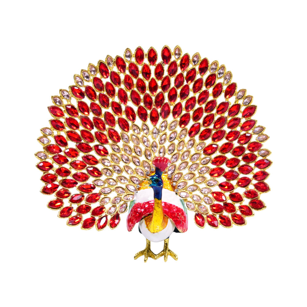 JEWELLERY BOX BEADS PEACOCK 8654