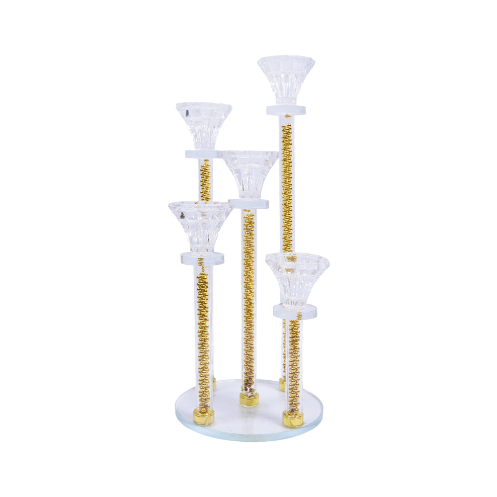 CANDLE STAND CRYSTAL 3PC IR 7301-62