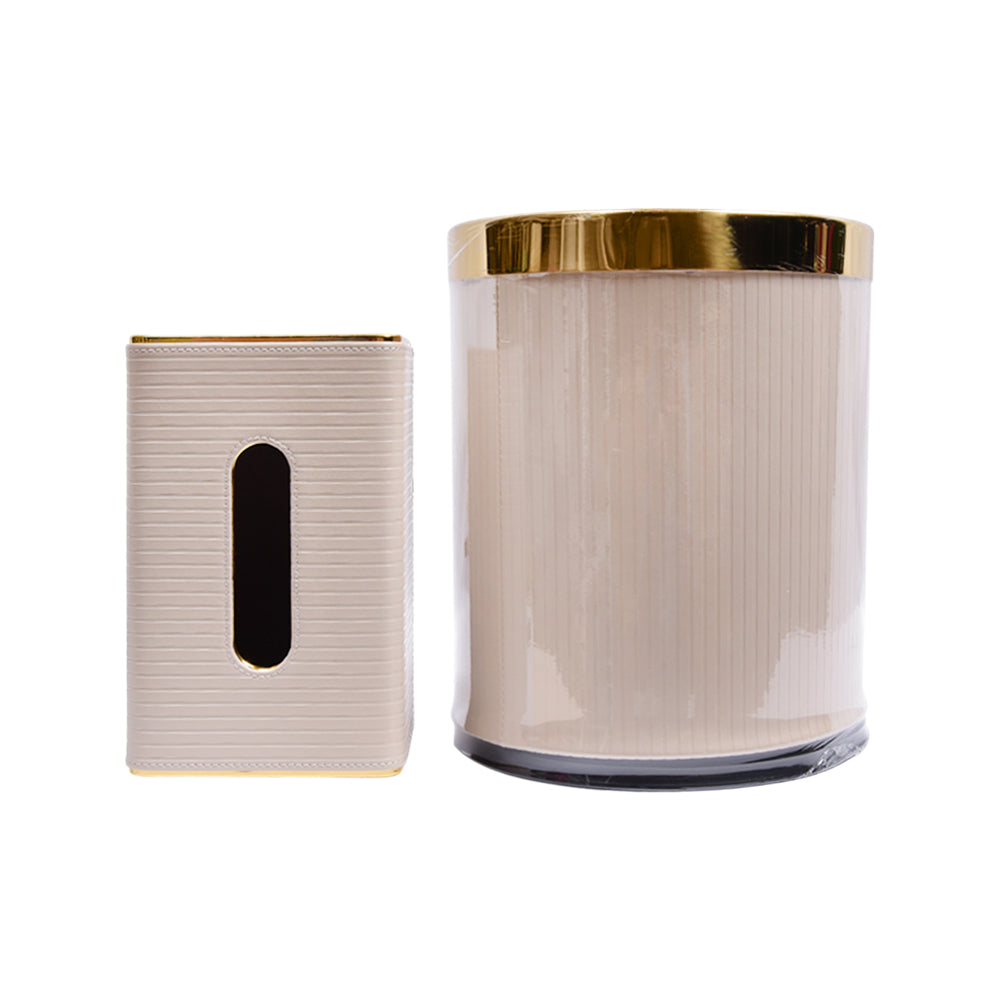 DUSTBIN & TISSUE BOX SET 624