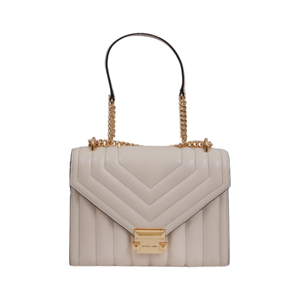 MK LADIES WHITNEY CROSS BODY BAG MD CREAM 35R4GWHL6U
