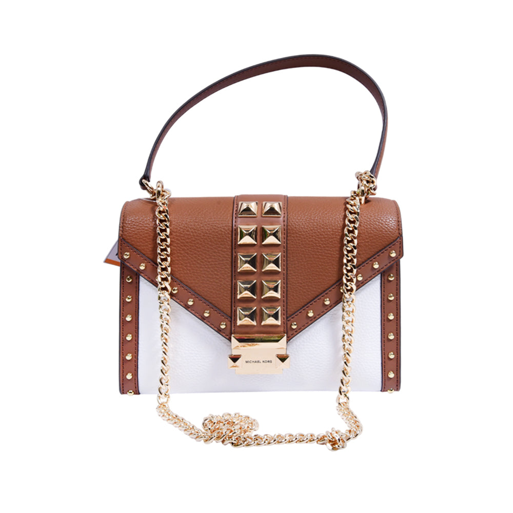 MK LADIES WHITNEY CROSS BODY BAG MD BROWN MULTI 35S5GWHL6L