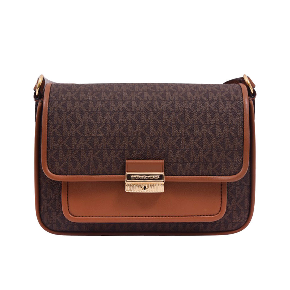 MK LADIES BRADSHAW CROSS BODY BAG MD BROWN 35R5G2BM8B