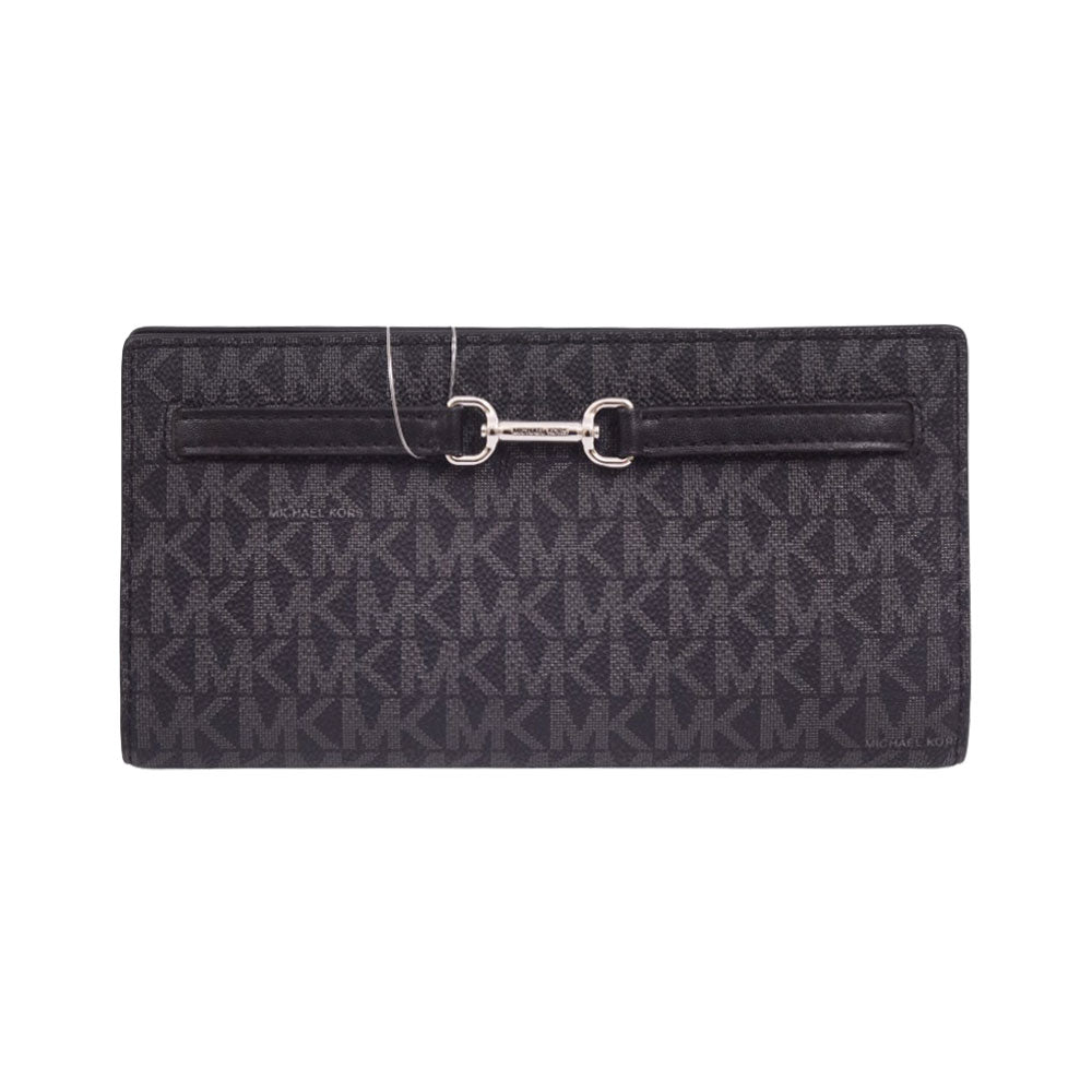 MK LADIES CARSON WALLET BLACK 35S5S2ZE3B