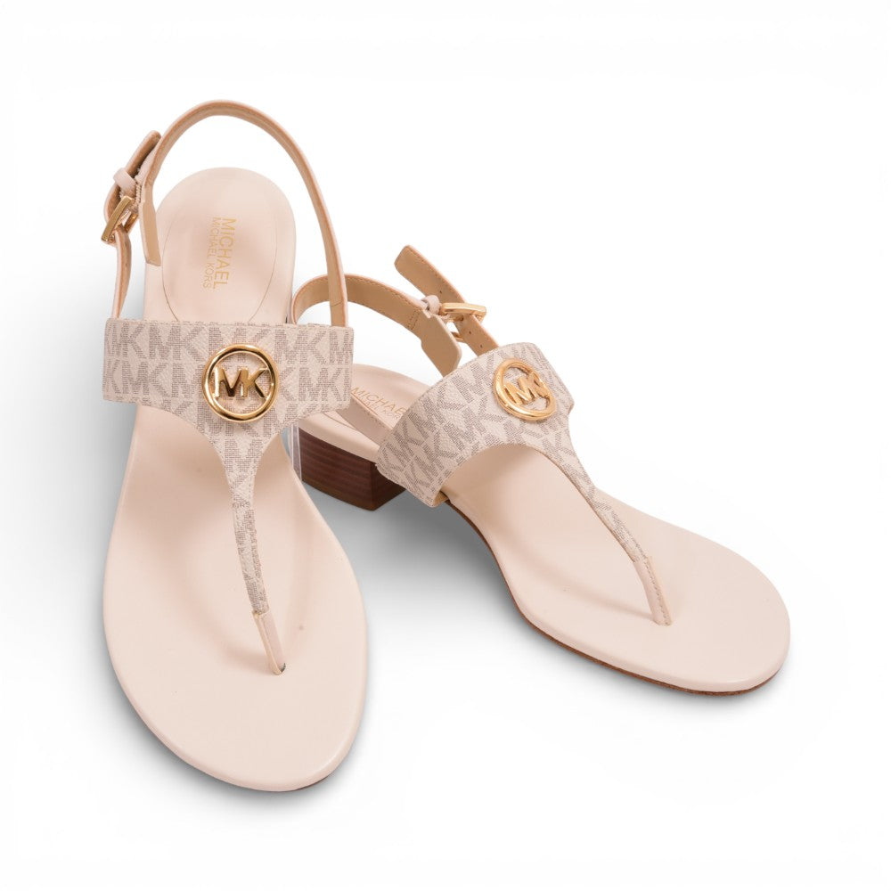 MK HANNAH THONG SANDAL 49S5HNFS2B VANILLA 9.5