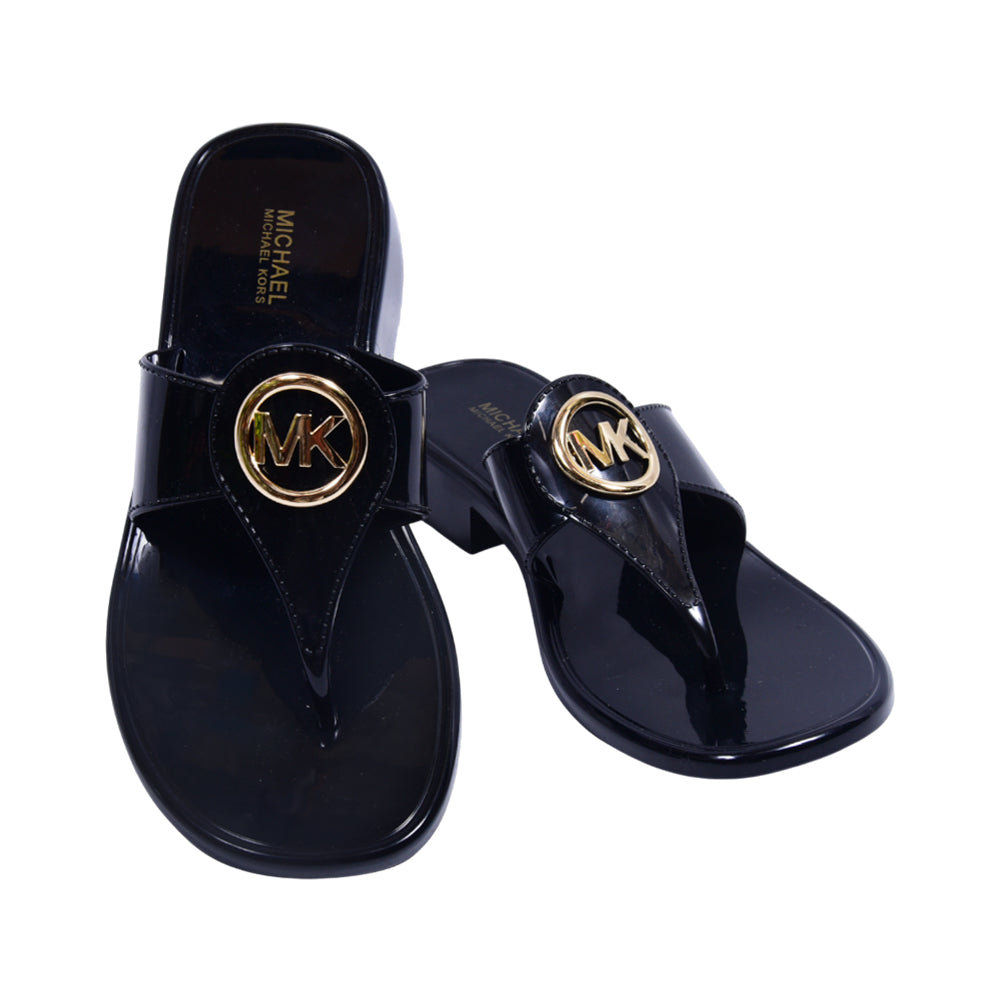 MK HANNAH JELLY THONG SLIDE PVC 49S5HNFA1B BLACK 6