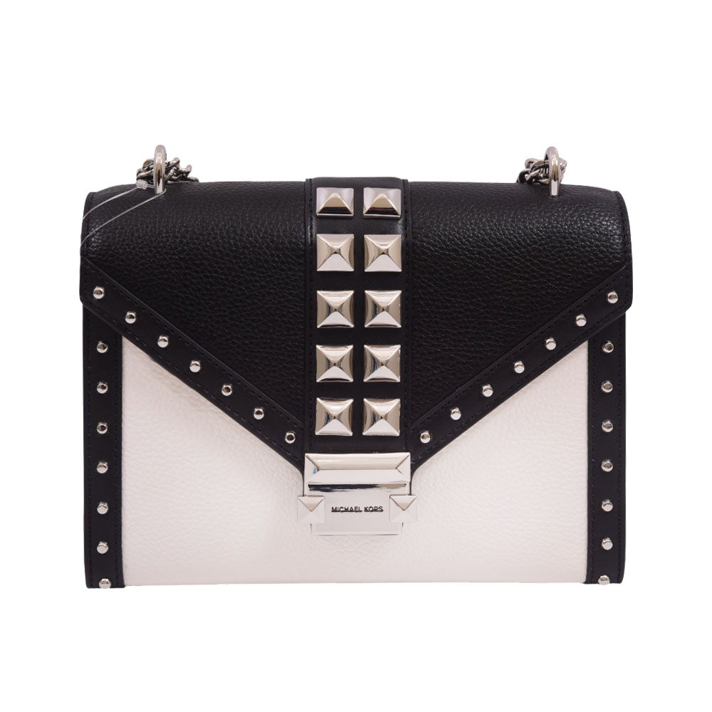 MK WHITNEY CROSSBODY BAG MD FLAP 35S5SWHL6L BLACK