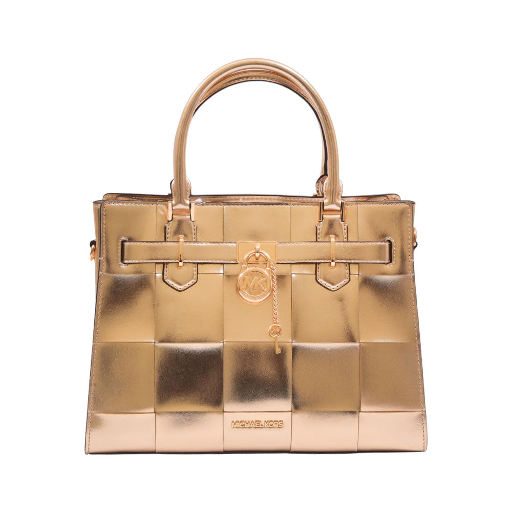 MK.HAMILTON HAND BAG MD.SATCHEL 35S4GHMS2M PALE-GOLD
