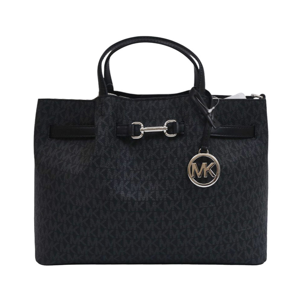 MK CARSON HAND BAG MD CZ SATCHEL 35S5G2ZS3B BLACK