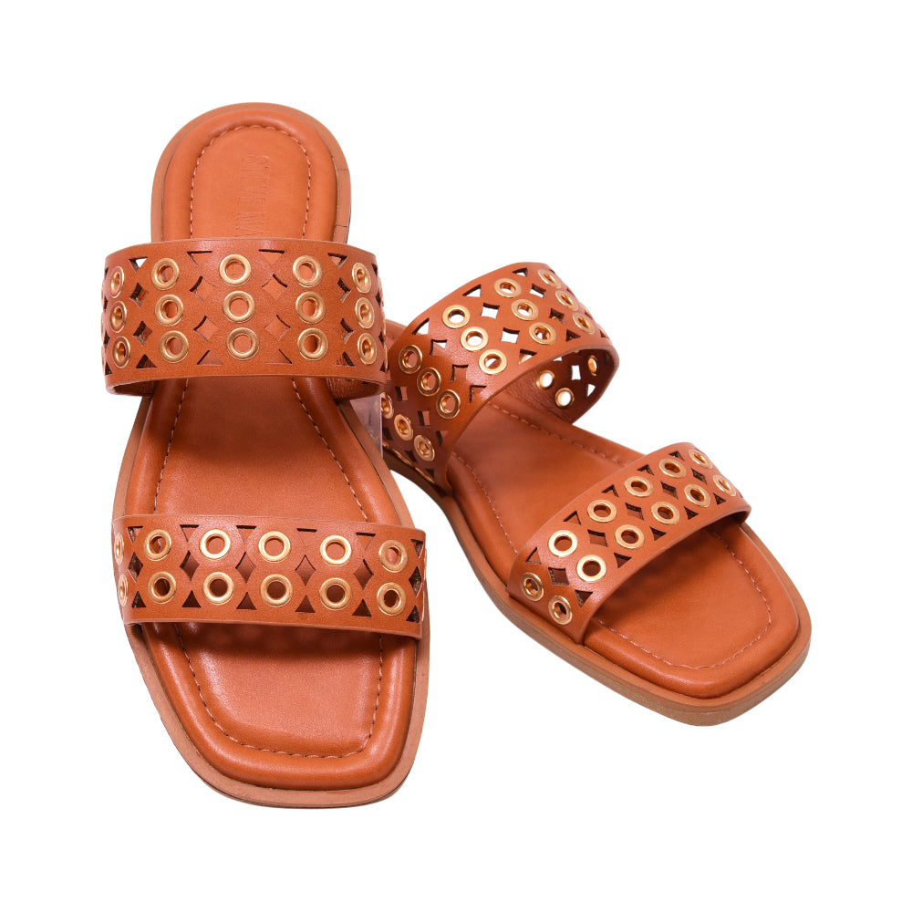 STEVE MADDEN ERRAND SLIPPER ERRA01S1 BROWN-MULTI 8.5