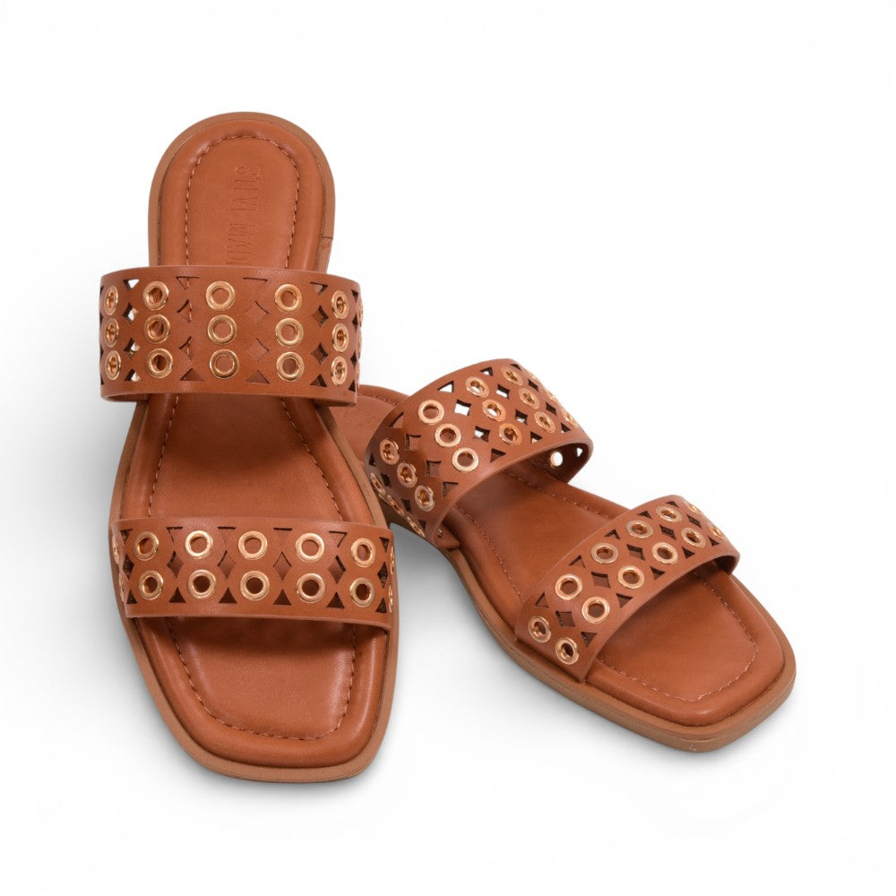 STEVE MADDEN ERRAND SLIPPER ERRA01S1 BROWN-MULTI 9