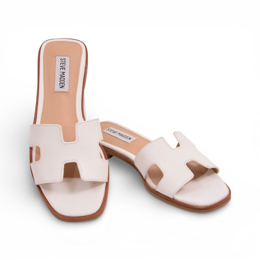 STEVE MADDEN HADYN SLIPPER HADY0101 WHITE 6