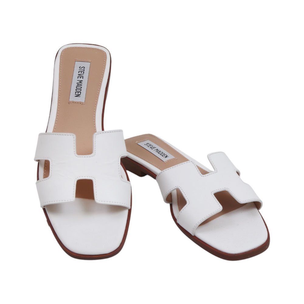 STEVE MADDEN HADYN SLIPPER HADY0101 WHITE 8