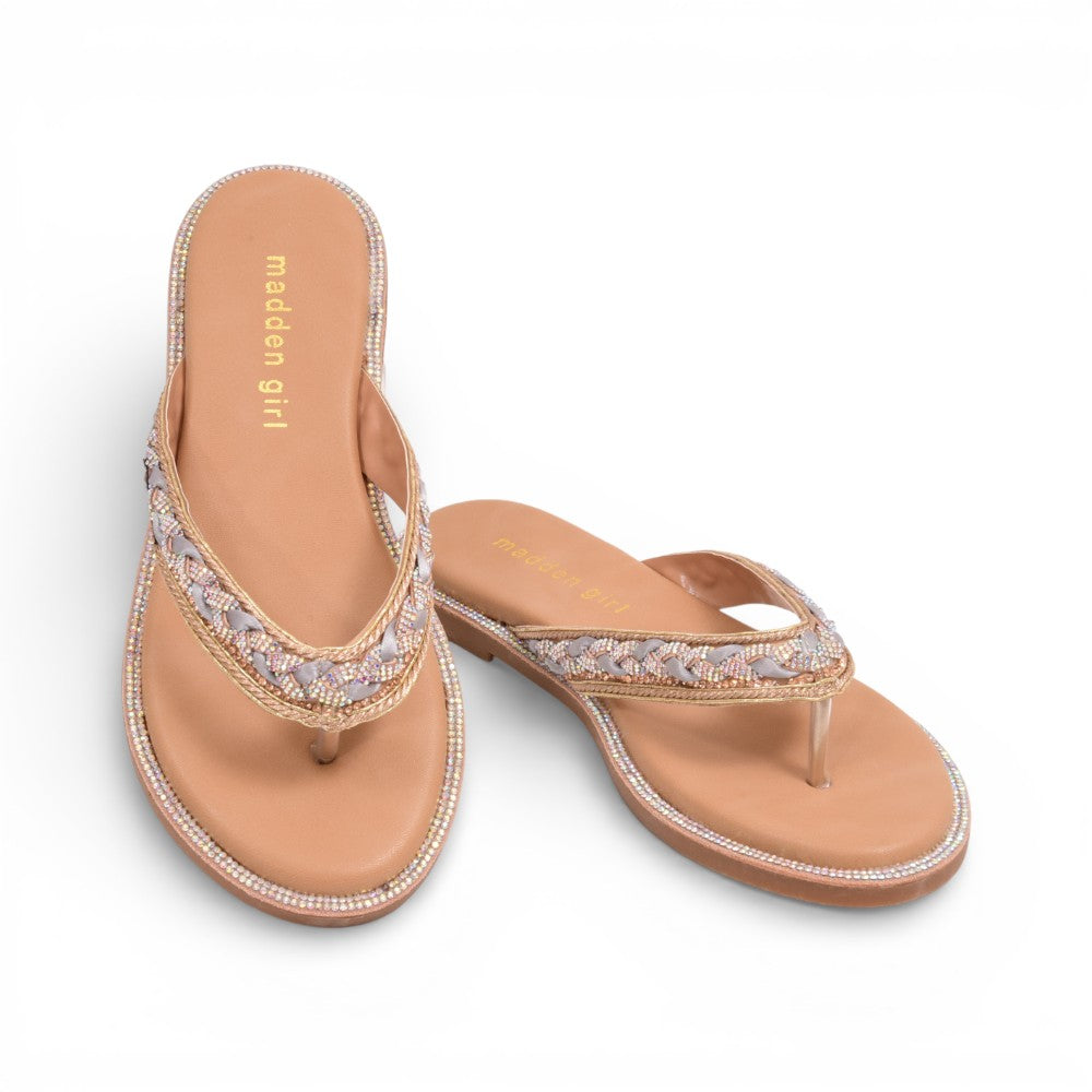 MADDEN GIRL BOBBIN SLIPPER BOBB07S1 LIGHT-BLUE-MULTI 6
