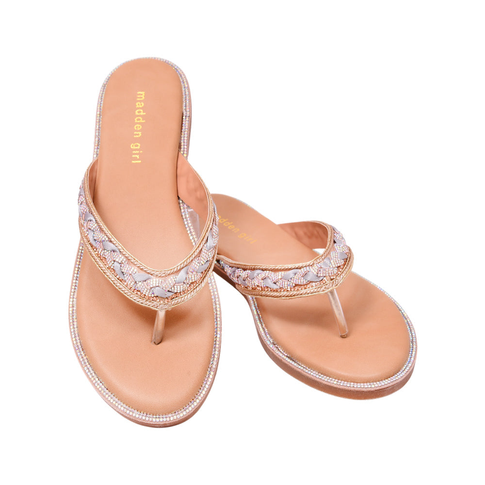 MADDEN GIRL BOBBIN SLIPPER BOBB07S1 LIGHT-BLUE-MULTI 10