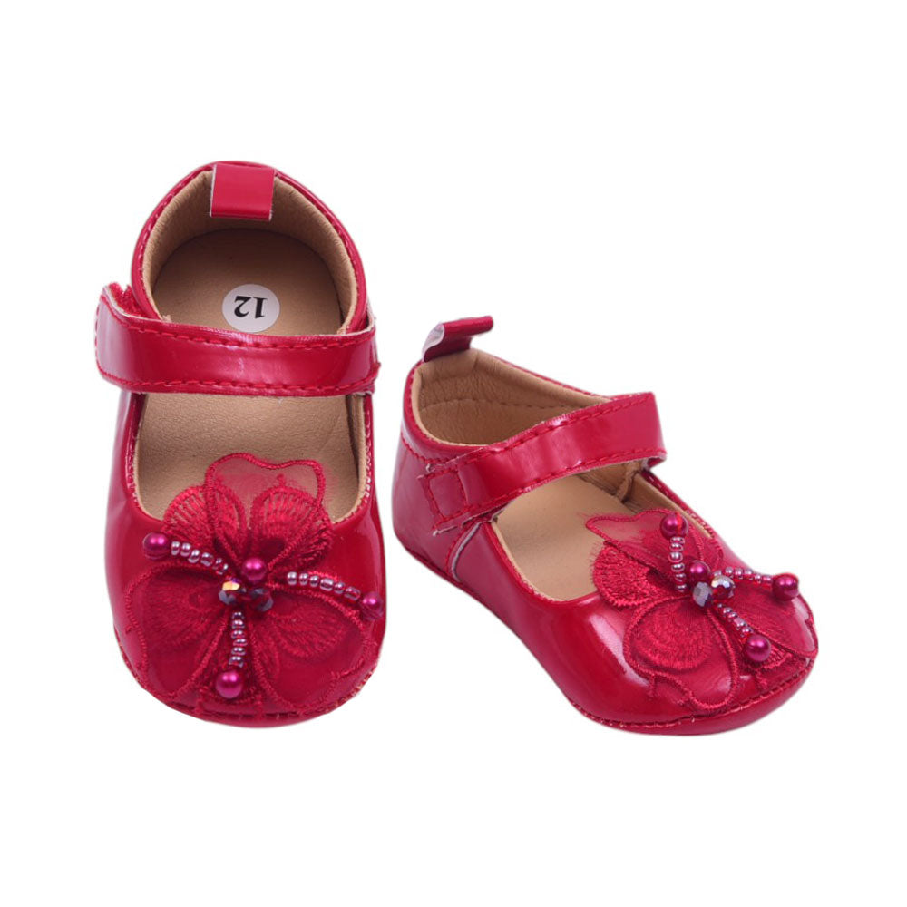GIRLS BOOTIES 11-13 RED S-1