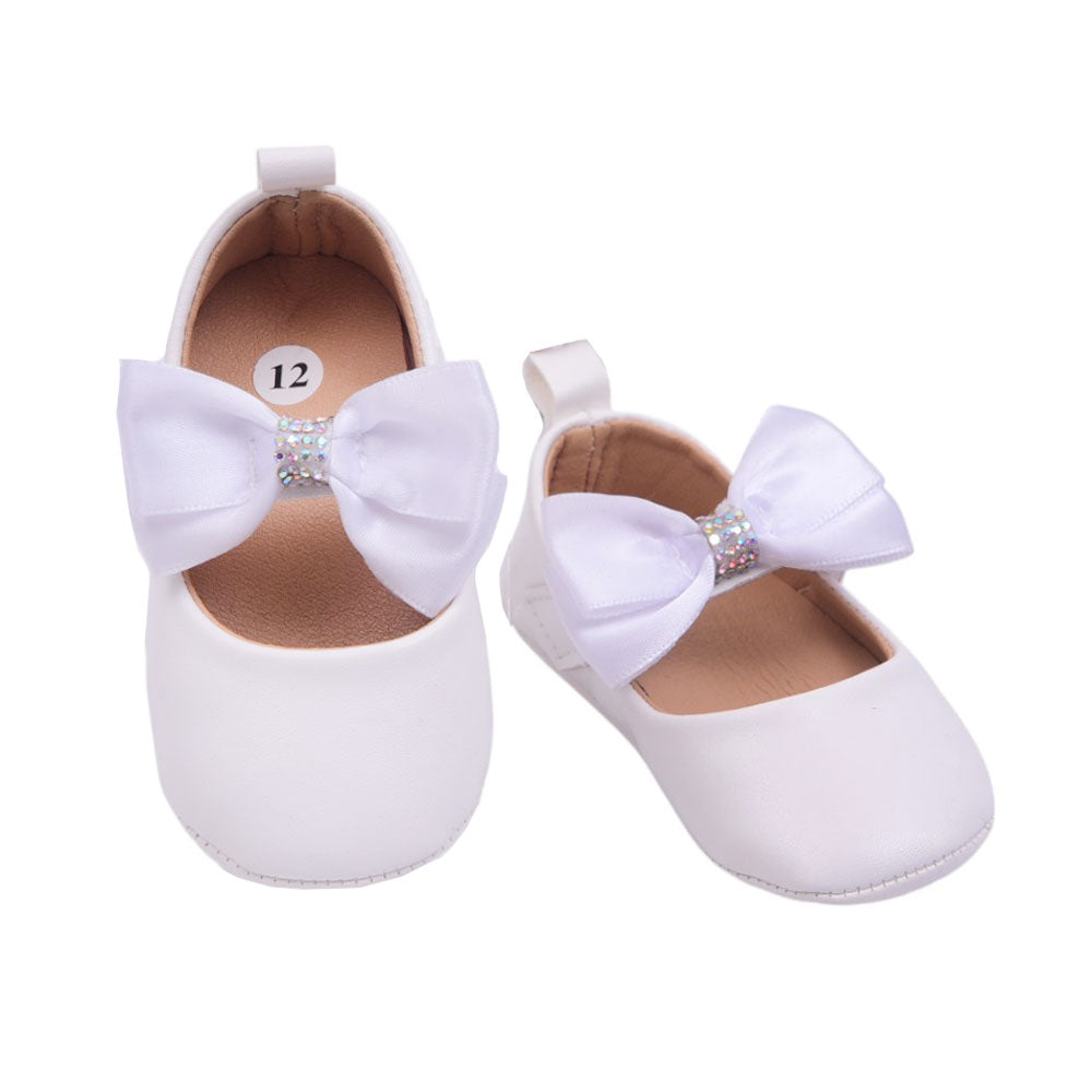 GIRLS BOOTIES 11-13 WHITE S-4