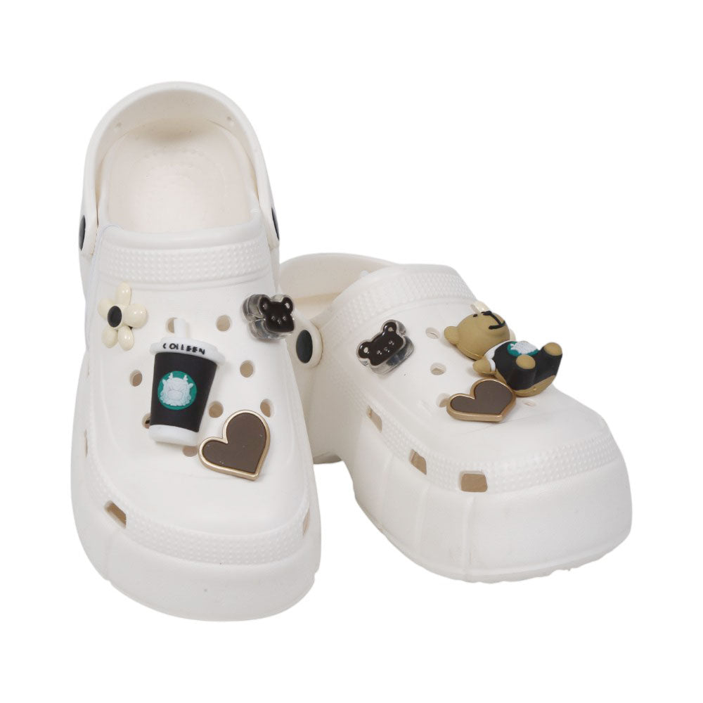 LADIES CROCS IR 35-40 WHITE EVA-E933+3