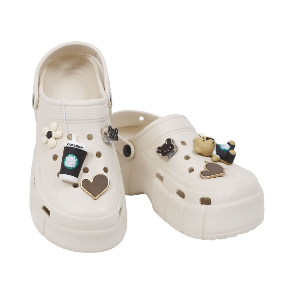 LADIES CROCS IR 35-40 BEIGE EVA-E933+3
