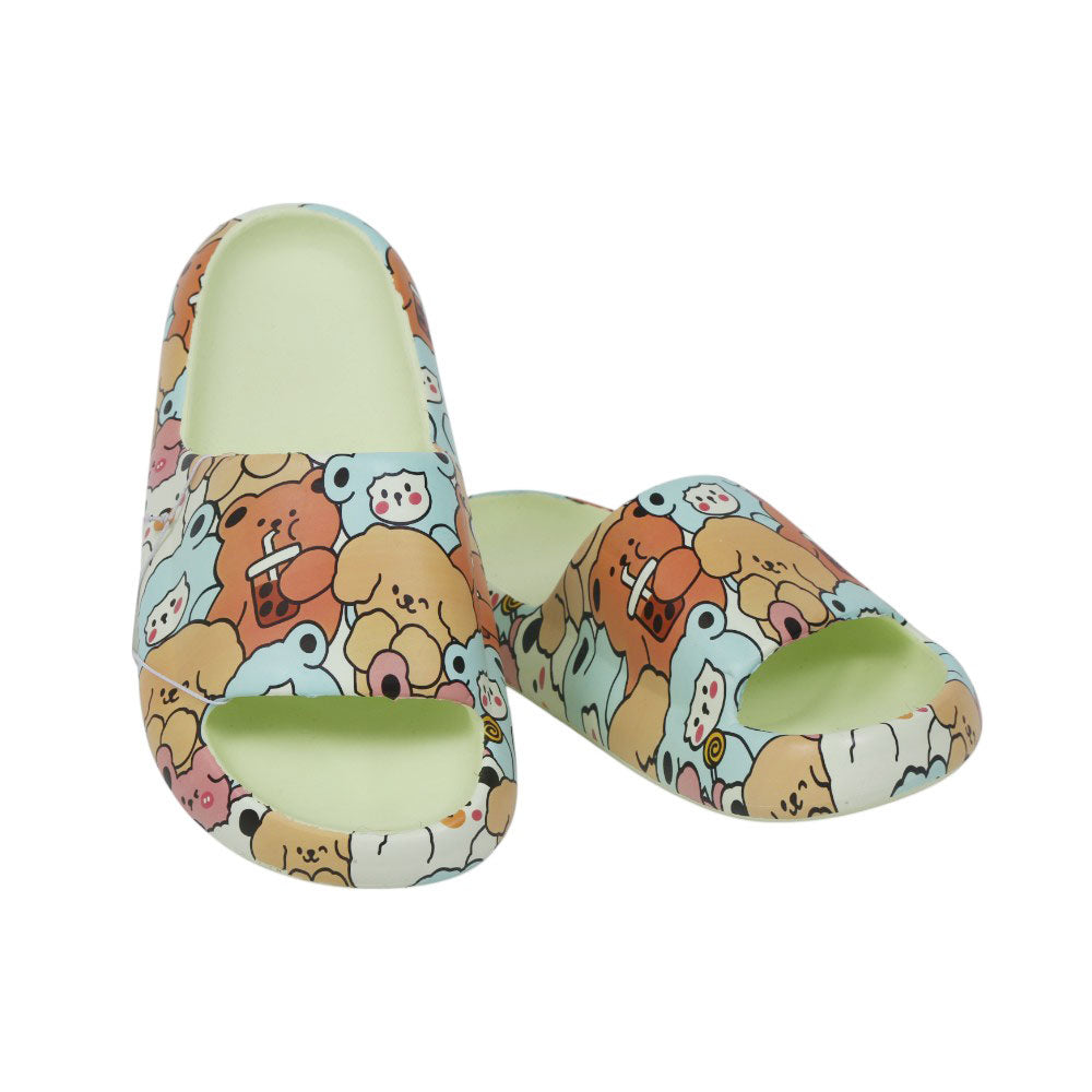 LADIES SLIPPER IR 35-40 GREEN EVA-E72+1