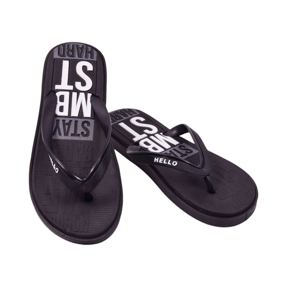 MENS FLIPFLOP IR 40-44 BLACK PVC-1688+18