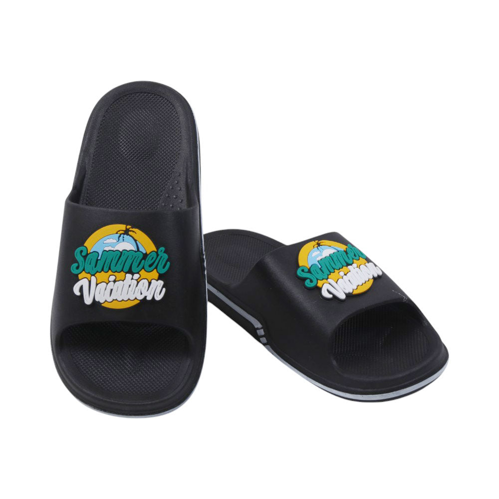 MENS SLIPPER IR 40-44 BLACK PVC-9911+2