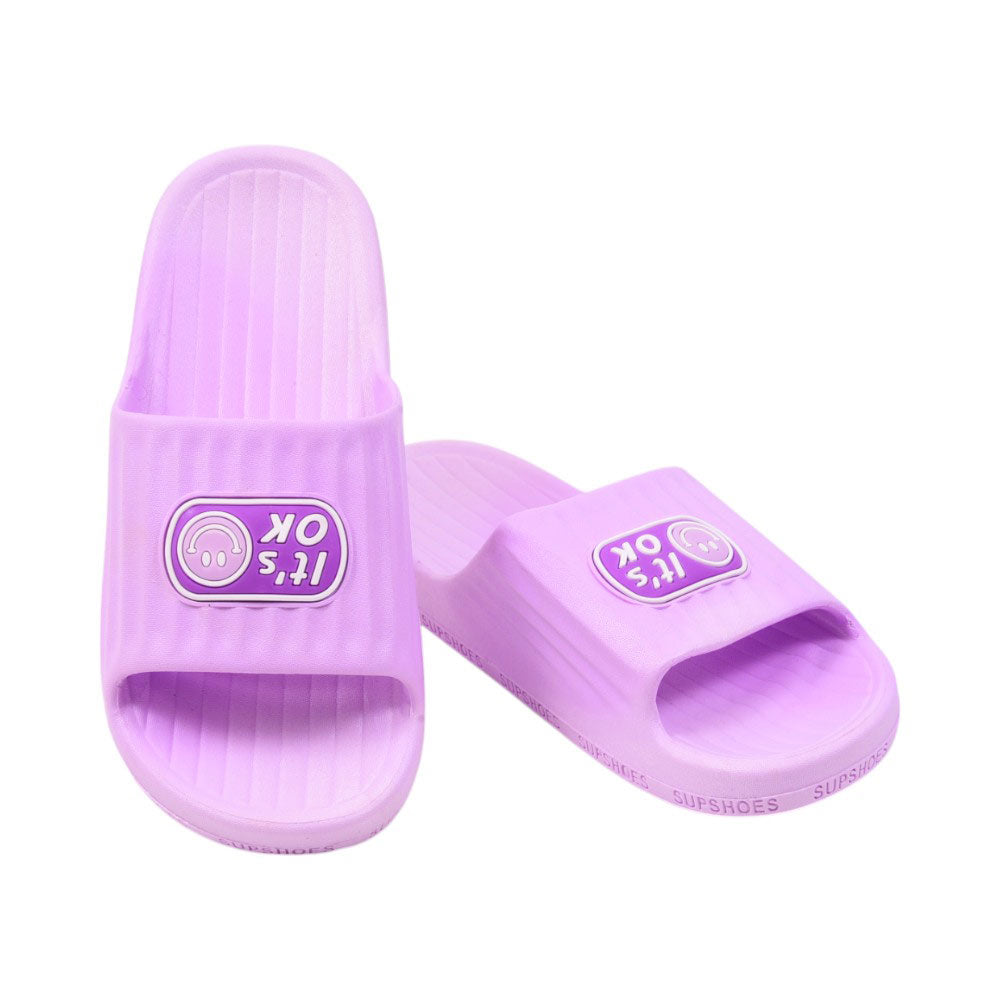 LADIES SLIPPER IR 36-41 PURPLE PVC-8570