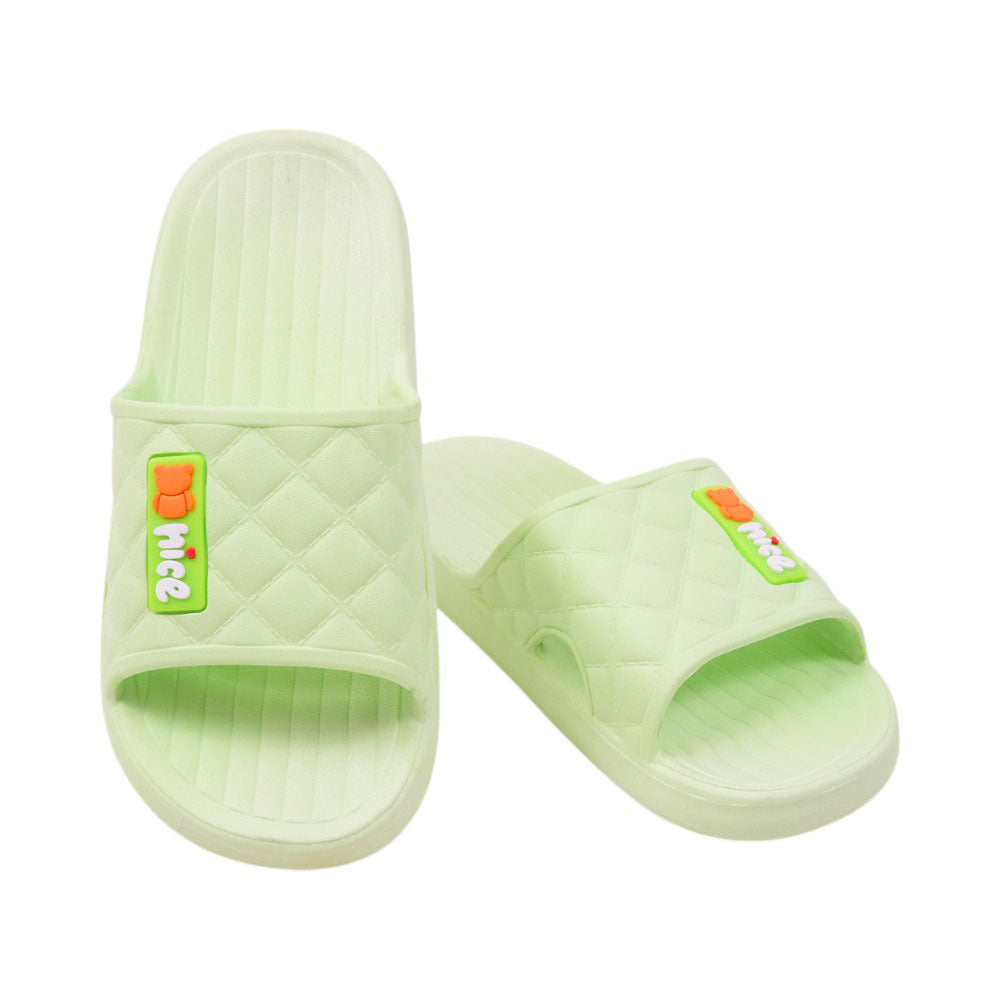 LADIES SLIPPER IR 36-41 GREEN PVC-8586