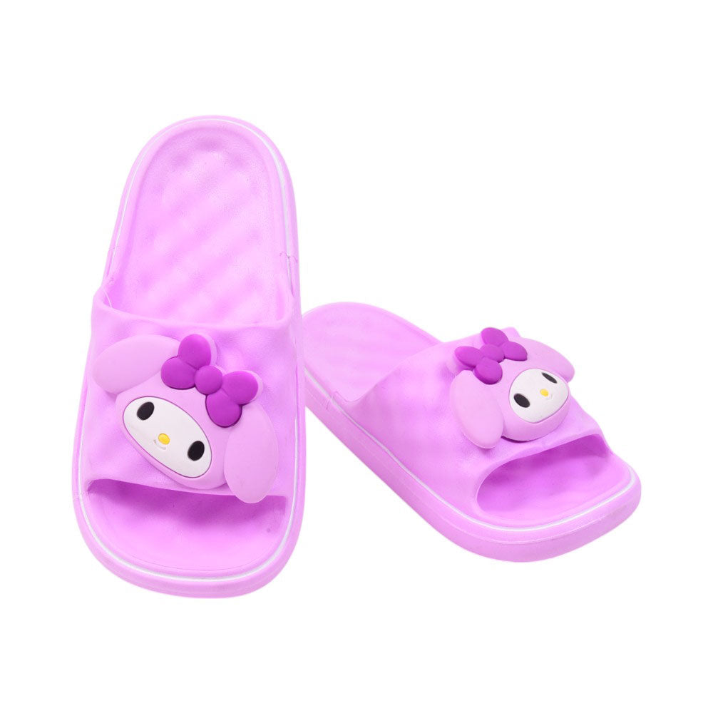 GIRLS SLIPPER IR 32-37 PURPLE PVC-213+10