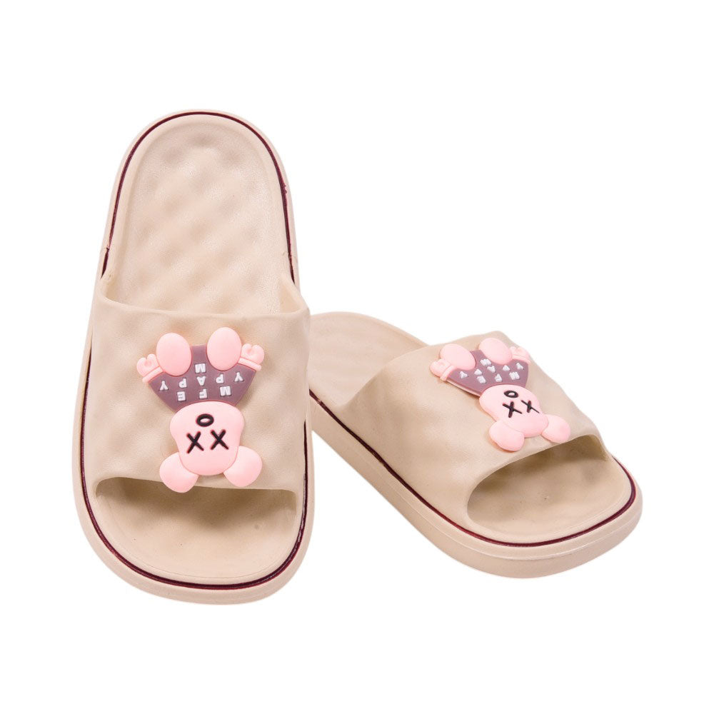 GIRLS SLIPPER IR 32-37 BEIGE PVC-213+3