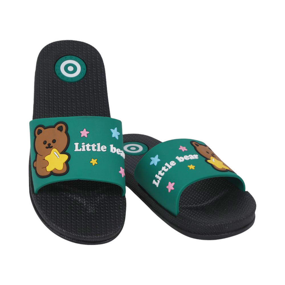 BOYS SLIPPER IR 36-40 GREEN PVC-0888+2