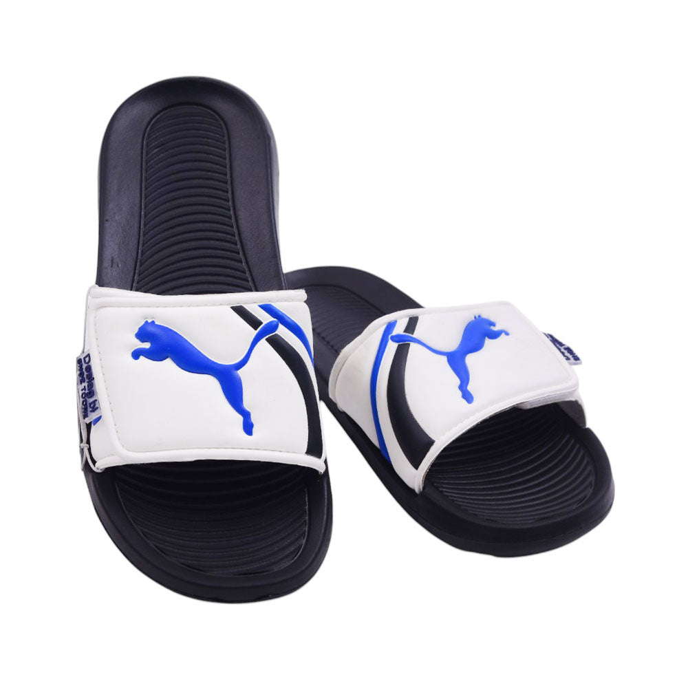 MEN SLIPPER 40-45 IR NAVY E8851-34