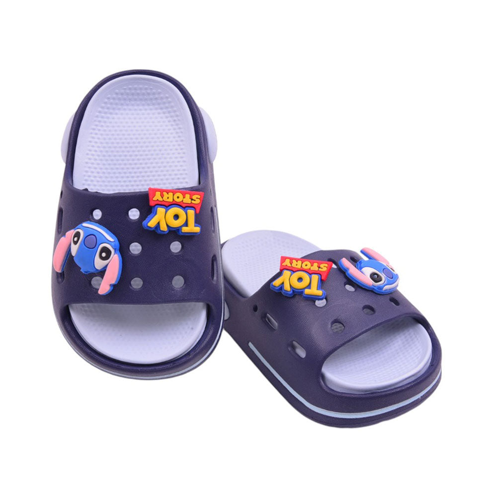 BOYS SLIPPER IR 18-23 NAVY EVA-350-355