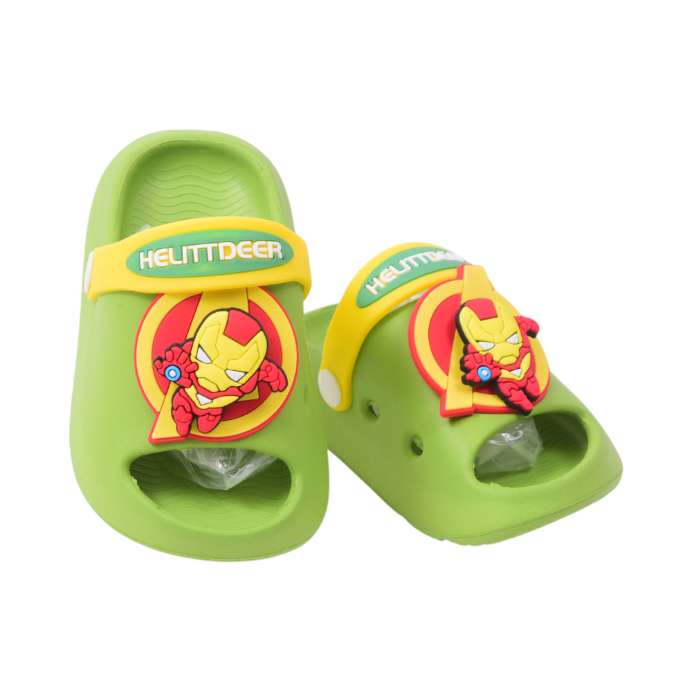 BOYS SLIPPER IR 18-23 GREEN EVA-296-304