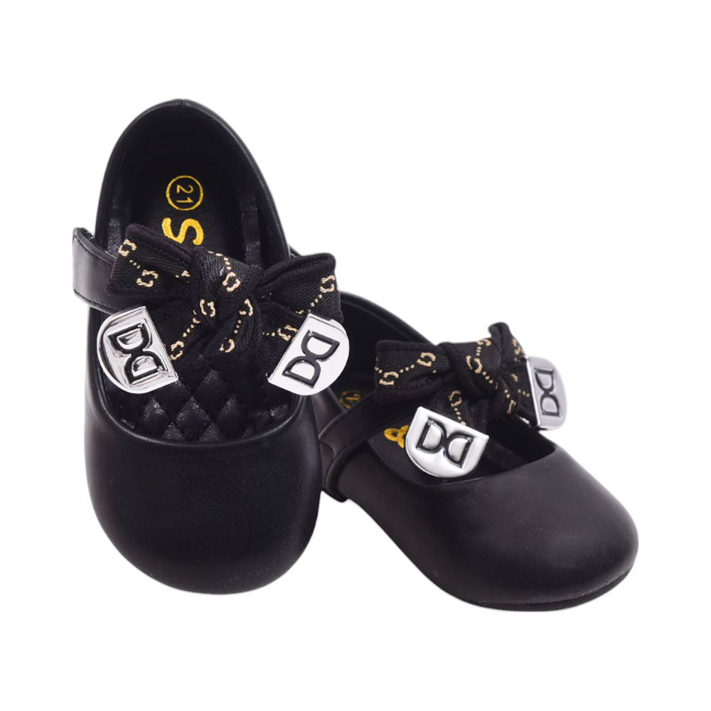 GIRLS PUMPS 21-25 BLACK H016