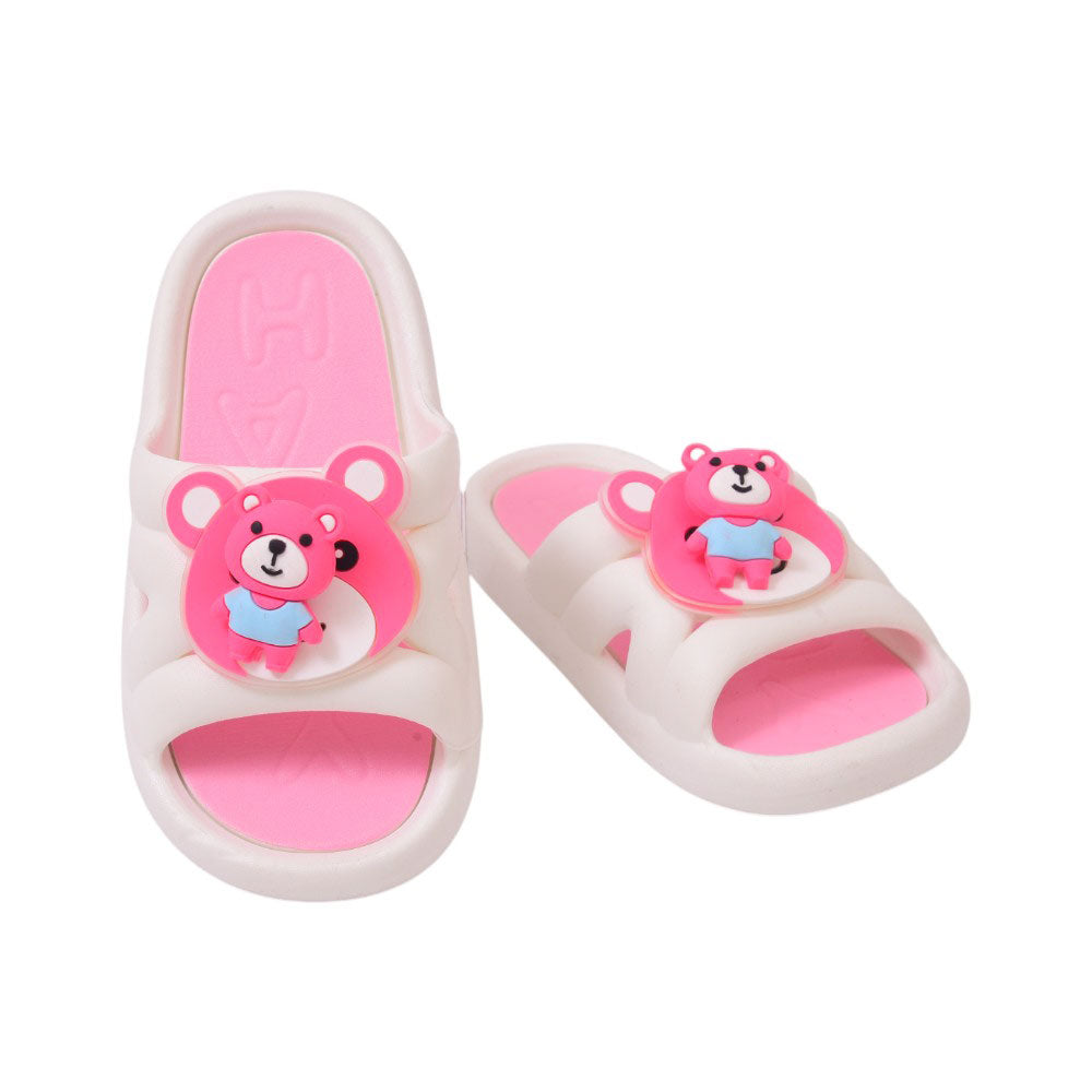 GIRLS SLIPPER IR 28 WHITE 9660-3 PVC