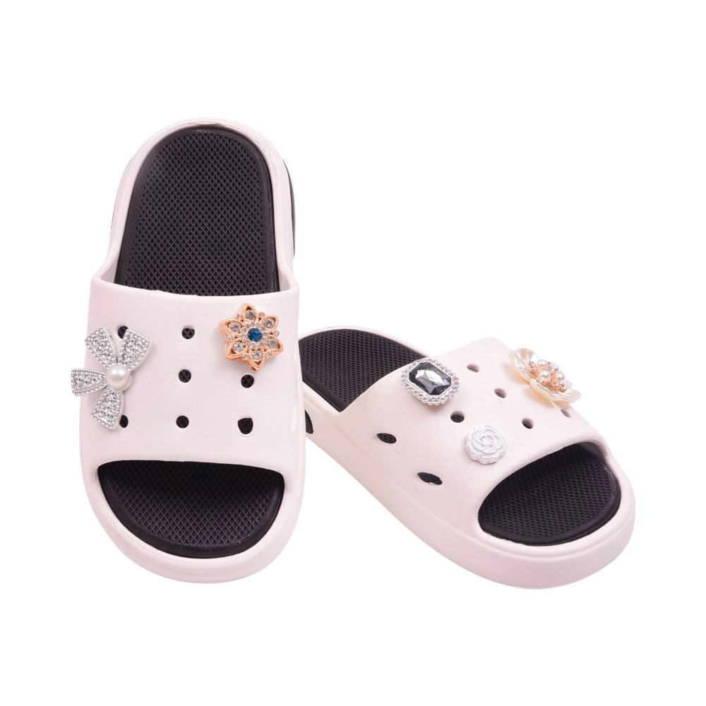 GIRLS SLIPPER IR 32-33 WHITE 1301-10 EVA