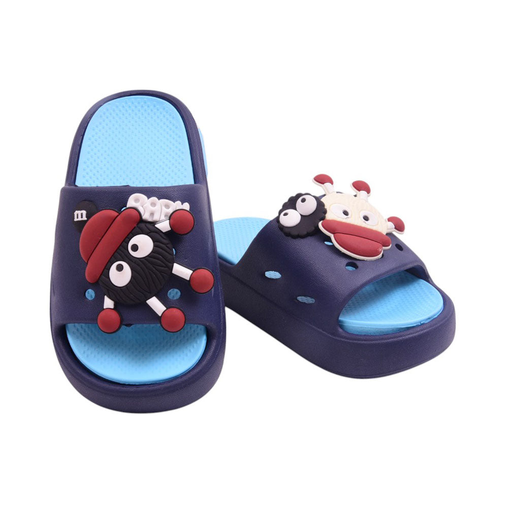 BOYS SLIPPER IR 26-27 NAVY 1388-71 EVA