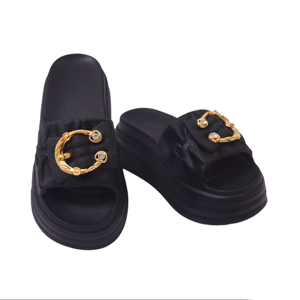 LADIES SLIPPER IR 38-39 BLACK 1303-9 EVA