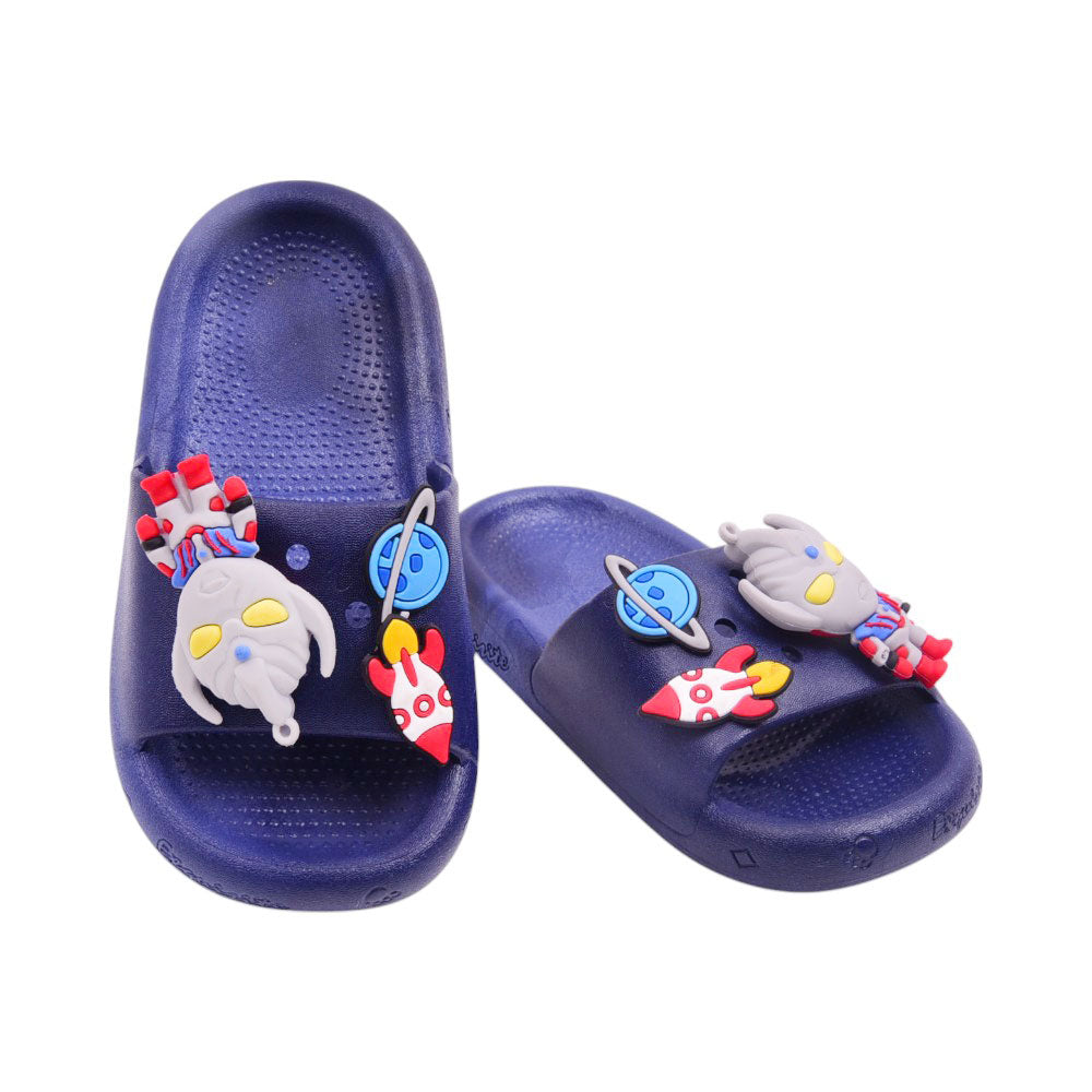 BOYS SLIPPER 28 NAVY 9627+19 PVC 26-30