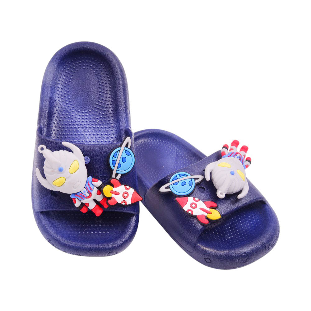 BOYS SLIPPER 26 NAVY 9627+19 PVC 26-30