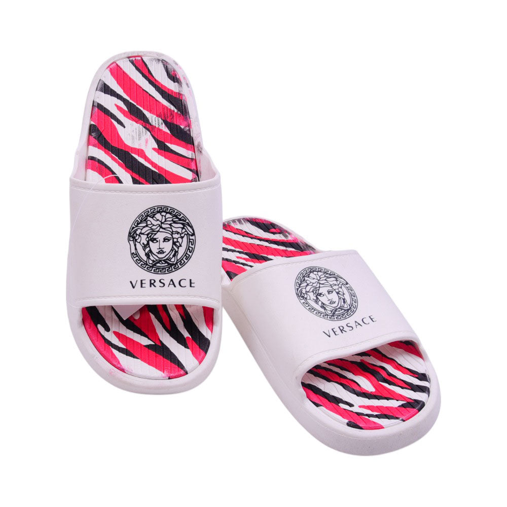 MENS SLIPPER 43 WHITE & RED 8983+108 PVC+EVA 40-44