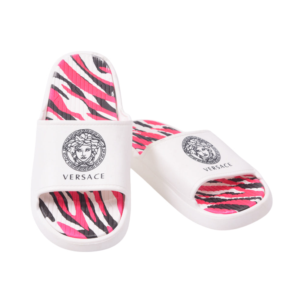 MENS SLIPPER 40 WHITE & RED 8983+108 PVC+EVA 40-44