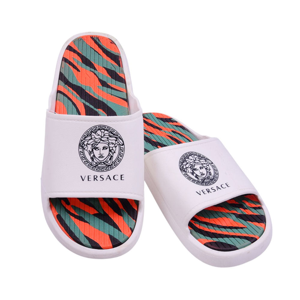 MENS SLIPPER 43 WHITE GREEN 8983+108 PVC+EVA 40-44